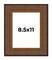 Photo Size Museum Black Picture Frame - UV Acrylic, Foam Board Backing, Hanging Hardware
